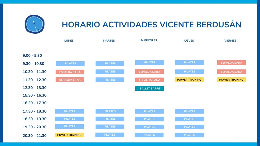 horarios aserhco vicente berdusan